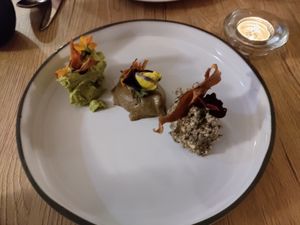 Vegan tris at Gaudi&Naan in Ljubljana