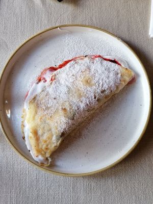 Japanese pancake at Gaudi&Naan in Ljubljana