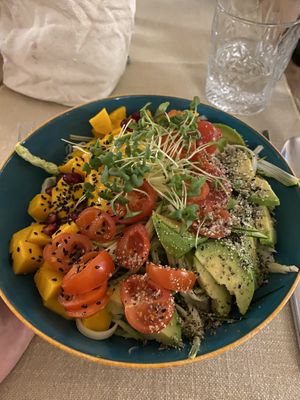 Fake green papaya  at Gaudi&Naan in Ljubljana