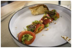 "Starter" Stuffed Pepper with housemade Cottage Cheese at Gaudi&Naan in Ljubljana