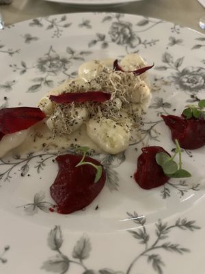 Gnocchi with truffles   at Gaudi&Naan in Ljubljana