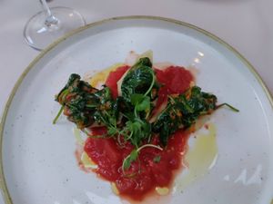 Stuffed pasta at Gaudi&Naan in Ljubljana