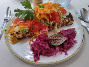 Fermented Dahl crêpe at Gaudi&Naan in Ljubljana