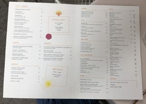 Menu on 1-08-2022  at Gaudi&Naan in Ljubljana