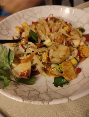 Pad thai at Gaudi&Naan in Ljubljana