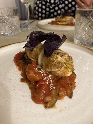 Sarma with ratatouille.   at Gaudi&Naan in Ljubljana
