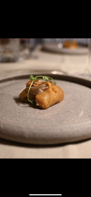 roasted peppers pulled with cashew nuts  at Gaudi&Naan in Ljubljana