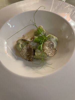 Spinach Gnocchi  at Gaudi&Naan in Ljubljana