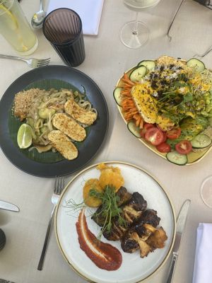 Pad thai, bowl and sarme  at Gaudi&Naan in Ljubljana