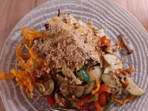 Cauliflower steak at Gaudi&Naan in Ljubljana