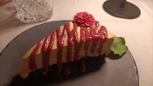 Cheesecake at Gaudi&Naan in Ljubljana