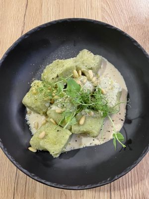 Spinach Gnocchii  at Gaudi&Naan in Ljubljana