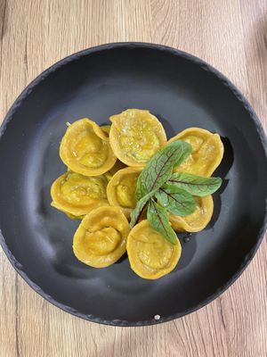 Ravioli  at Gaudi&Naan in Ljubljana