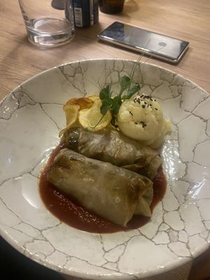 Stuffed cabbage rolls  at Gaudi&Naan in Ljubljana