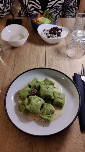 Gnocchi with 0 seasonal vegetables at Gaudi&Naan in Ljubljana