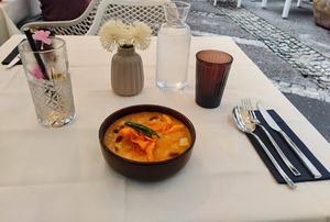 Barley stew with vegetables at Gaudi&Naan in Ljubljana