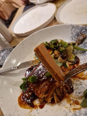 Bone of ribs (can be eaten) at Gaudi&Naan in Ljubljana