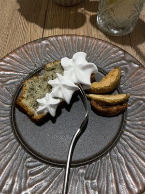 Tarragon cake (Traditional Slovenian set menu)  at Gaudi&Naan in Ljubljana