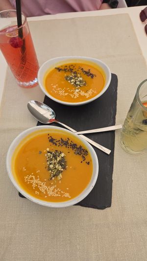 the strater soup! at Gaudi&Naan in Ljubljana