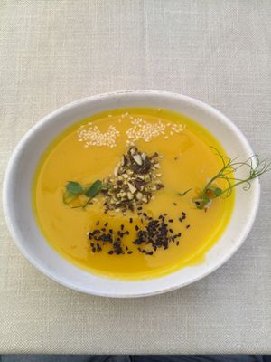 Puré de calabaza y boniato at Gaudi&Naan in Ljubljana