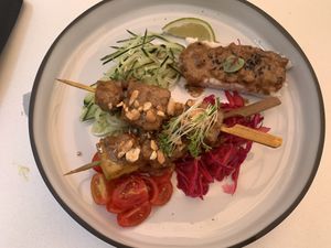 Satay at Gaudi&Naan in Ljubljana