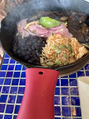Mushroom fajitas  at Cactus - Alki Beach in Seattle