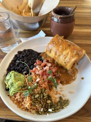 They can make the chimichanga vegan with jackfruit!   at Cactus in Kirkland