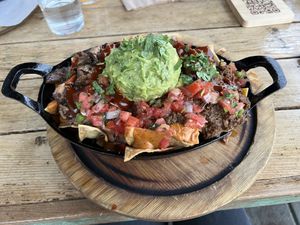 Vegan nachos!  at Pablo y Pablo in Seattle