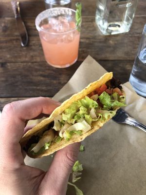 Vegan chorizo taco at Pablo y Pablo in Seattle