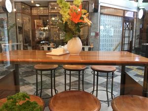 Outside dining area at Tart Bakery - St Kevins Arcade in Auckland
