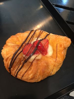 Strawberry pastry - so delicious!  at Tart Bakery - St Kevins Arcade in Auckland