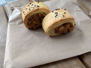 'Sausage' rolls at Tart Bakery - St Kevins Arcade in Auckland