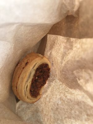 Vegan sausage roll at Tart Bakery - St Kevins Arcade in Auckland
