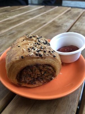 Sausage roll at Tart Bakery - St Kevins Arcade in Auckland