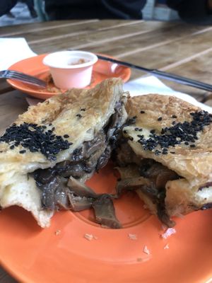 Mushroom pie  at Tart Bakery - St Kevins Arcade in Auckland