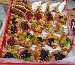 About to go in the cabinet ~ I could have eaten 1 of everything! at Tart Bakery - St Kevins Arcade in Auckland