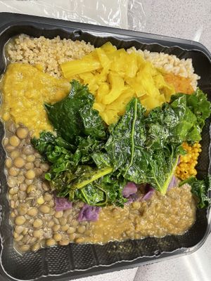 Everything platter  at Oasis Vegan Veggie Parlor in Dorchester