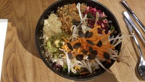 Vegan poke bowl at my indigo - Museumstraße in Innsbruck