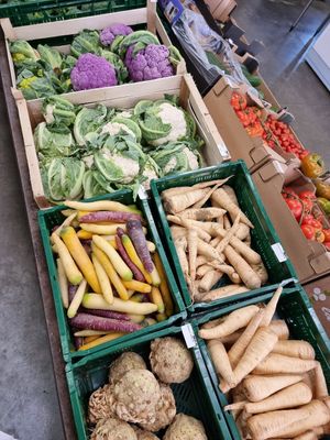 Fresh vegs at Coop Content in Leuven