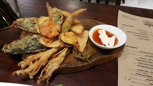 Vegetable Tempura at ROM Vegetarian Restaurant in Da Nang
