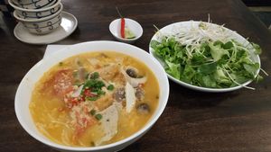 Soup at ROM Vegetarian Restaurant in Da Nang