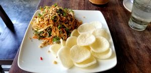 Banana blossom salad at ROM Vegetarian Restaurant in Da Nang