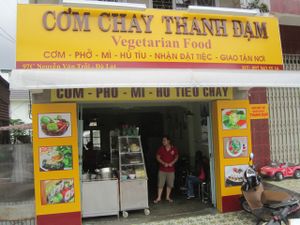 This restaurant has moved from the market to a new location. at Com Chay Thanh Dam in Da Lat
