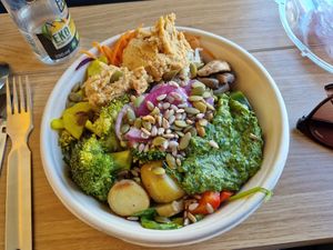 Vegan power bowl at Daily Pot in Bergen