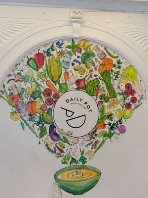 Daily Pot mural at Daily Pot in Bergen