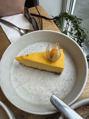 Raw cake slice - mango  at Daily Pot in Bergen