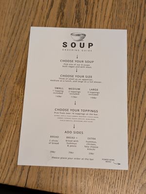 Ordering Guide for Soup (prices maybe change) at Daily Pot in Bergen
