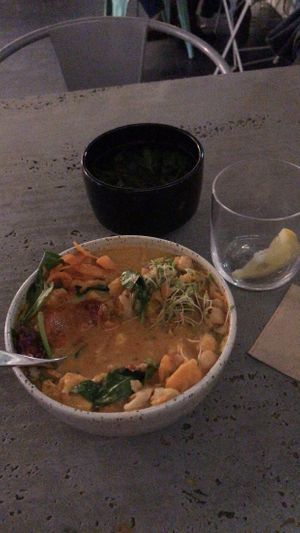 Vegan thai soup  at Daily Pot in Bergen