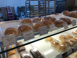 Vegan bread selection at Almond Bakery 杏仁烘培坊 in West Singapore