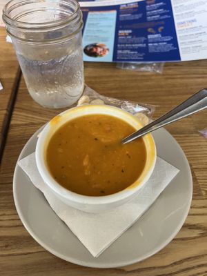 Sweet potato soup  at Side Street Cafe a.k.a. The Annex in Bar Harbor